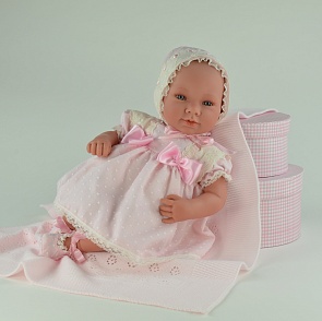 Кукла Аня в розовом платьице, 50 см. (Asi, 343100)